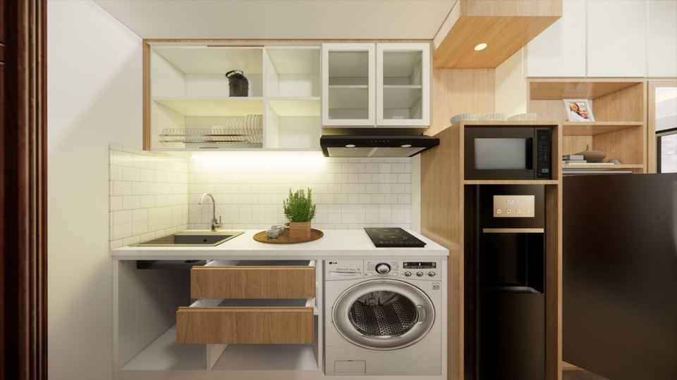 3D Model - Render Desain Interior 2D, 3D, dan Drafter - 3