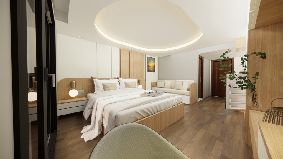 3D Model - Render Desain Interior 2D, 3D, dan Drafter - 8