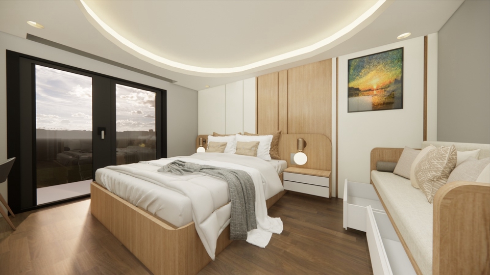 3D Model - Render Desain Interior 2D, 3D, dan Drafter - 9
