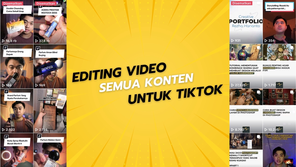 Jasa Pembuatan Video Viral dan Lucu - Editing Video Untuk Konten Tiktok/Reels/Short