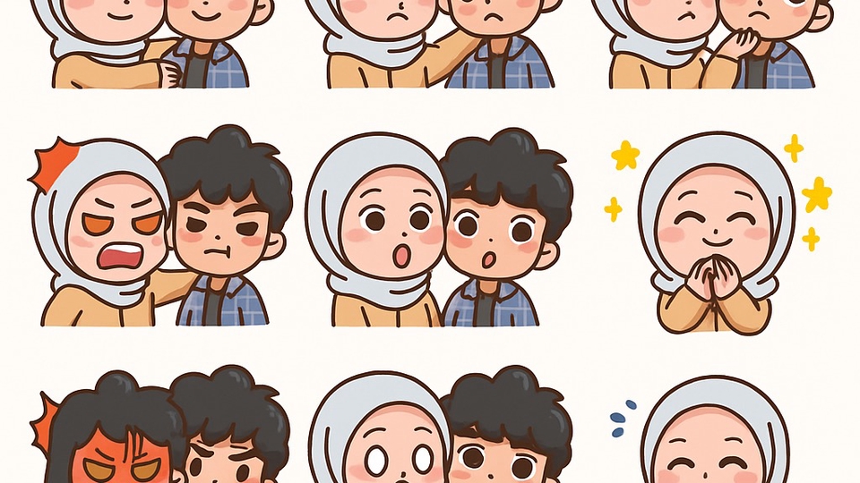 Jasa Desain Sticker LINE - STIKER WA/LINE