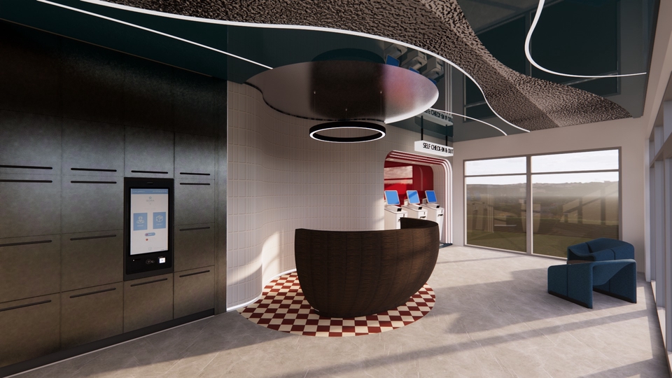 realistic 3D render interior