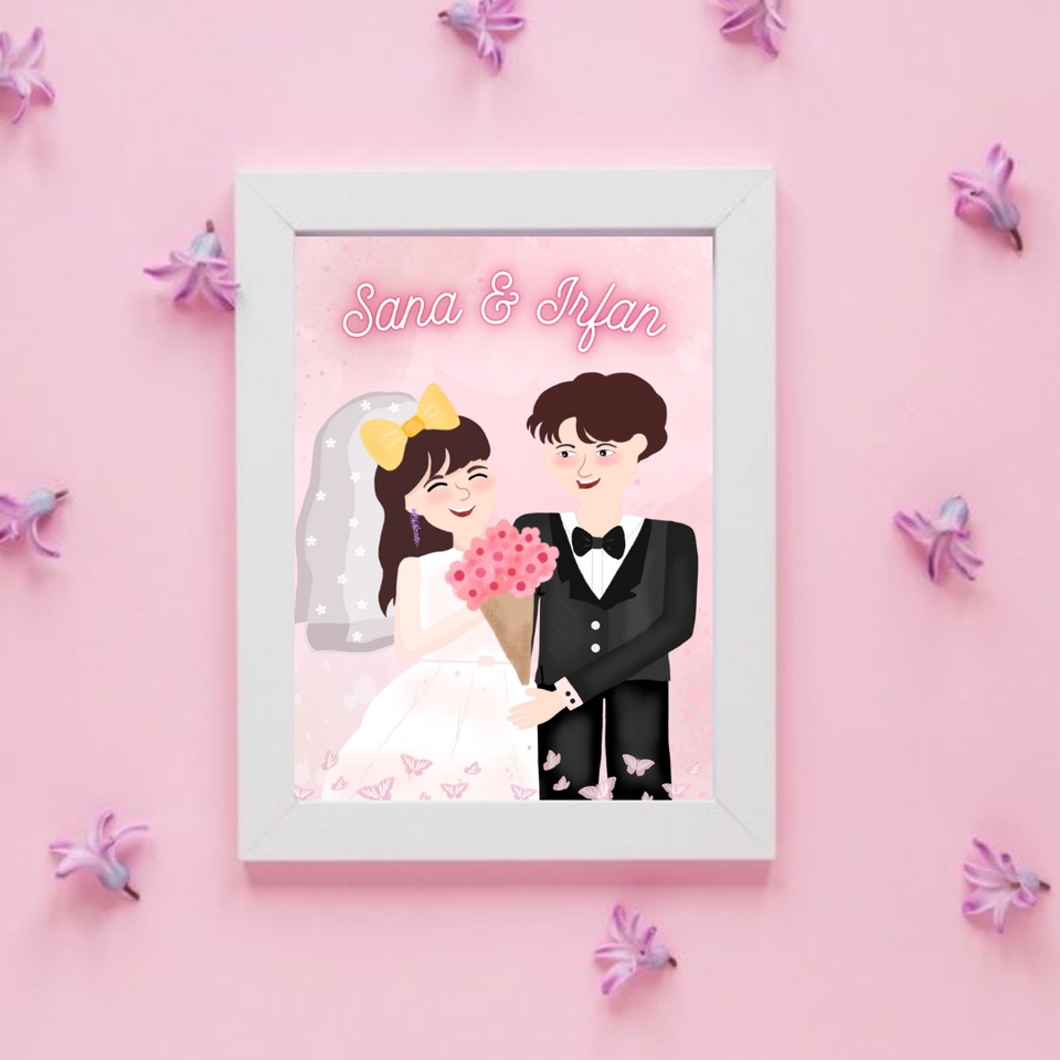 Gambar dan Ilustrasi - Hadiah / Kado / Gift Lukisan Wajah / Ilustrasi Wajah dari foto - 5