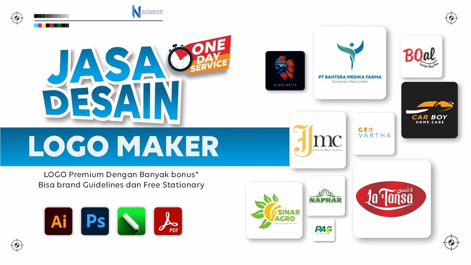 Siap untuk desain Berbagai Macam logo sesuai dengan kebutuhan Anda :)