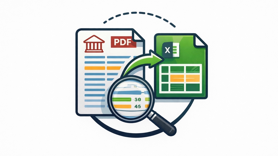 Data Extraction Bank Statement in PDF format to EXCEL / GOOGLE SHEET format in just a second.