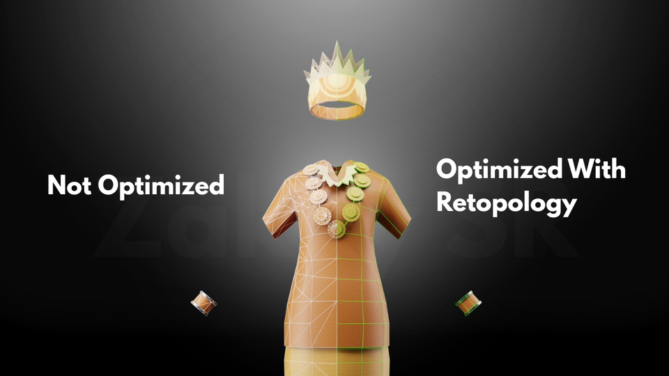 3D & Perspektif - Jasa Retopology dan UV Unwrap Model 3D menggunakan Software Blender 3D - 2