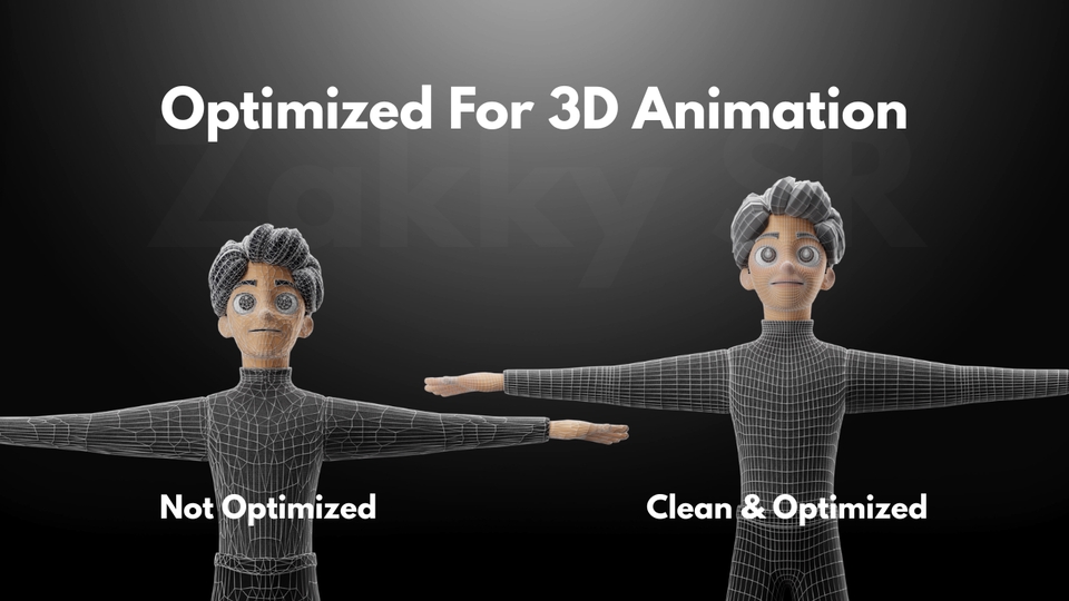 3D & Perspektif - Jasa Retopology dan UV Unwrap Model 3D menggunakan Software Blender 3D - 5