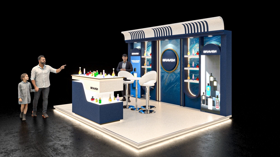 Desain Booth & Kios - 3D BOOTH EXHIBITION DESIGN: HIGH QUALITY, FAST DELIVERY, AND NEGOTIABLE RATES - 4