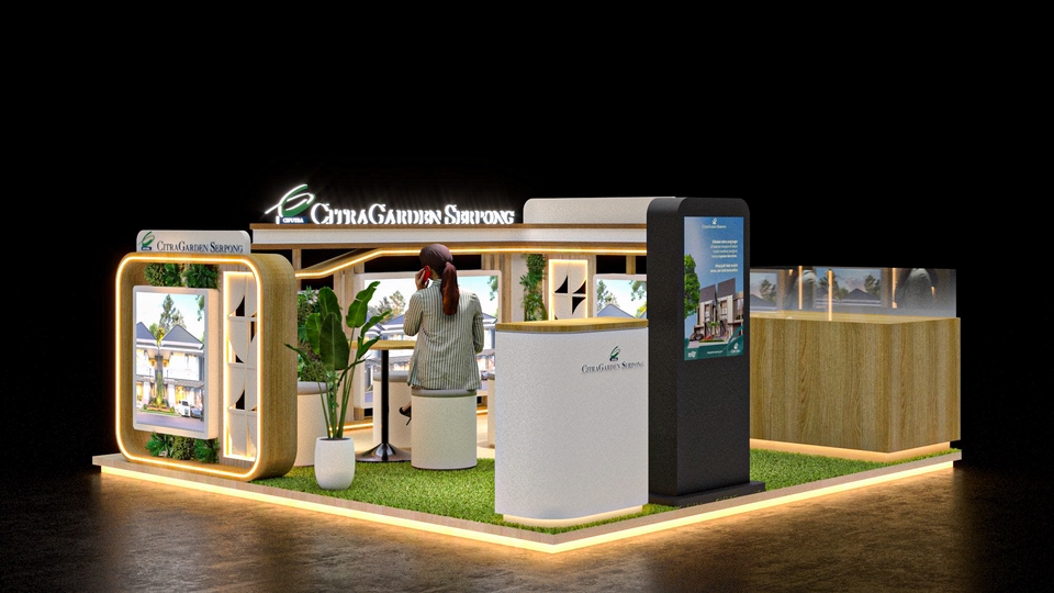 Desain Booth & Kios - 3D BOOTH EXHIBITION DESIGN: HIGH QUALITY, FAST DELIVERY, AND NEGOTIABLE RATES - 2