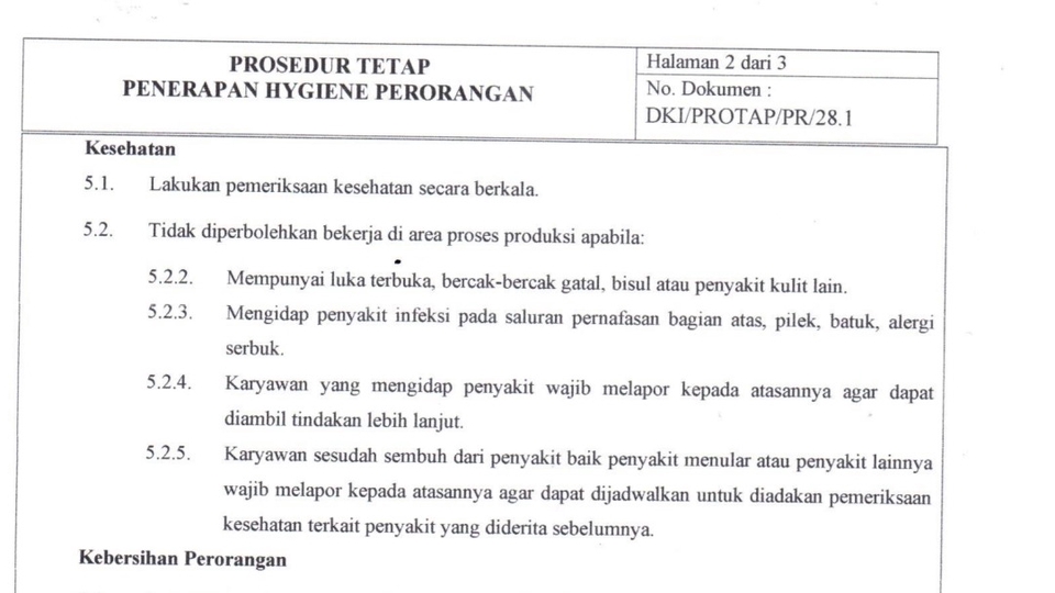 Pembuatan SOP