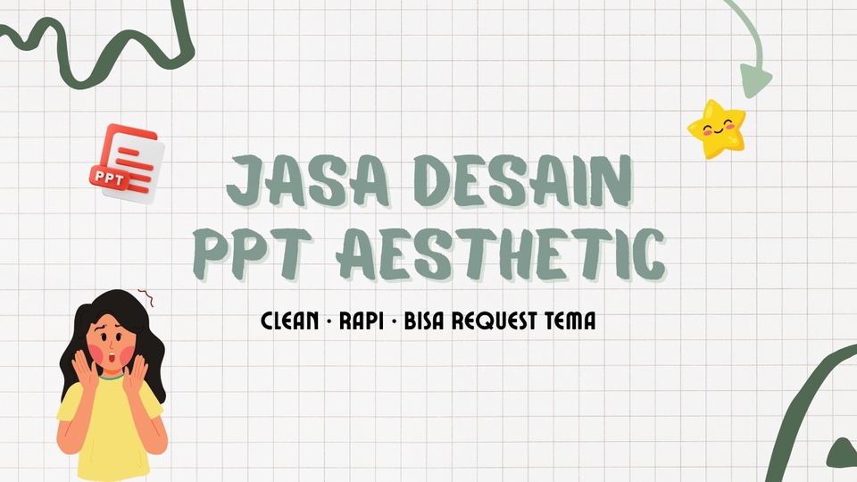 Jasa Desain PPT Aesthetic, Simple & Profesional