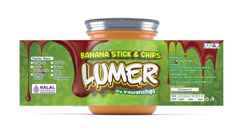 Jasa Desain Label / Stiker Berbagai Produk dan Makanan  - Desain Label kemasan premium, bebas revisi