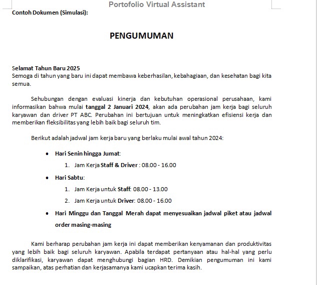 Sekretaris - Virtual Assistent Profesional | Bantu Admin, Data Entry, Pengelolaan Jadwal, & Dokumen - 3