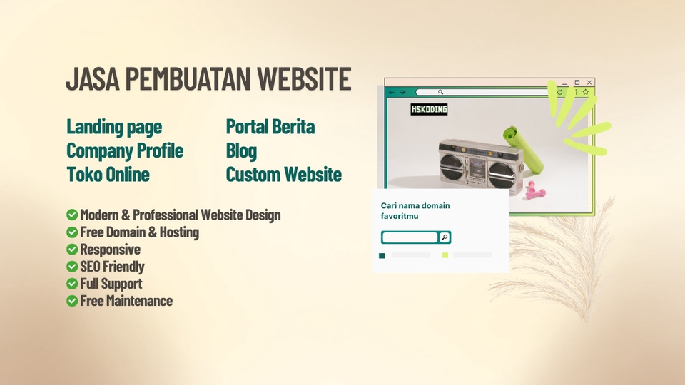 Jasa Pembuatan Website Terbaik dan Profesional - Jasa Pembuatan Website Profesional | Gratis Domain & Hosting Siap Pakai