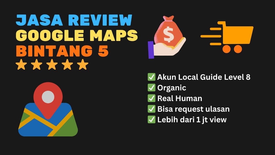 Jasa Pembuatan Google Maps Lokasi Bisnis Anda - Jasa Review Google Maps Bintang 5 (oleh Local Guide Level 8)
