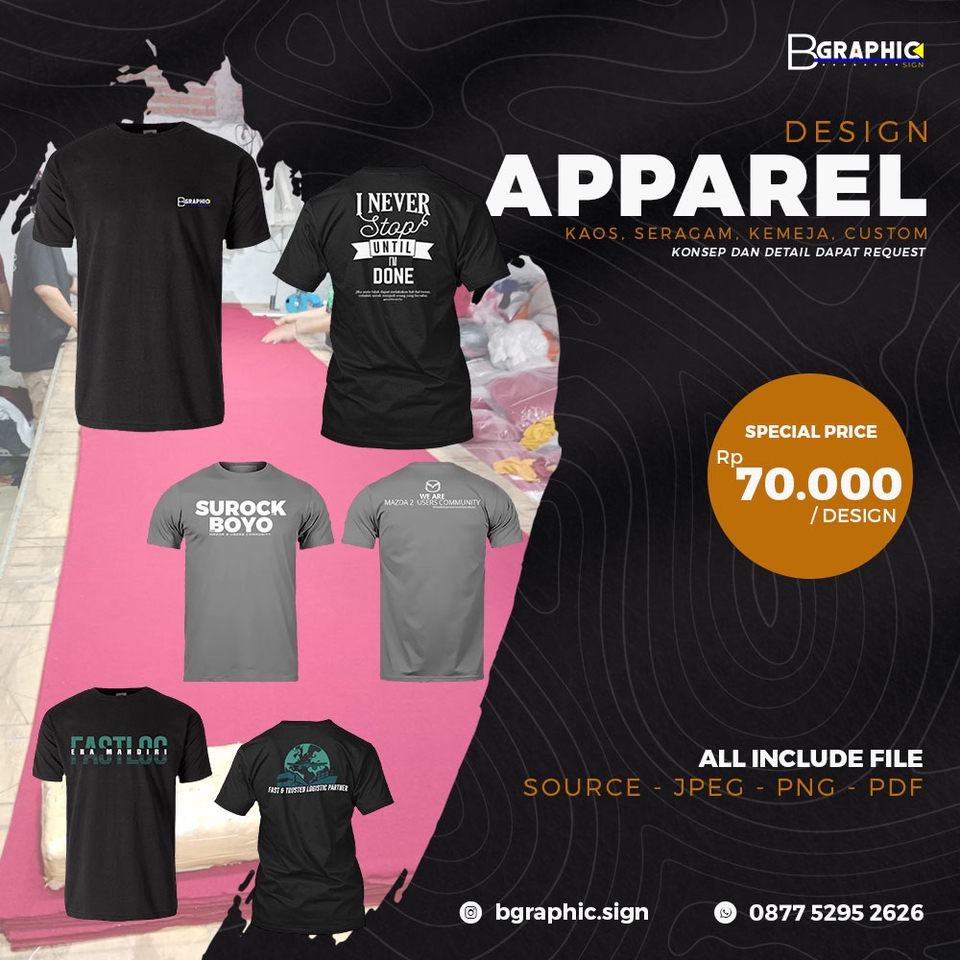 Digital Printing - Desain dan Cetak Kebutuhan Usaha (Banner, Kartu Nama, IG, Stiker, Nota, Seragam, dsb) - 4