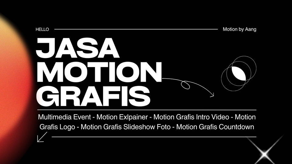 Menerima jasa pembuatan berbagai macam jenis motion grafis