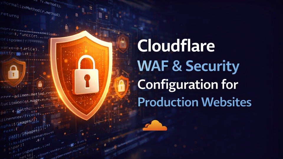 Website protection using Cloudflare firewall rules and security optimization