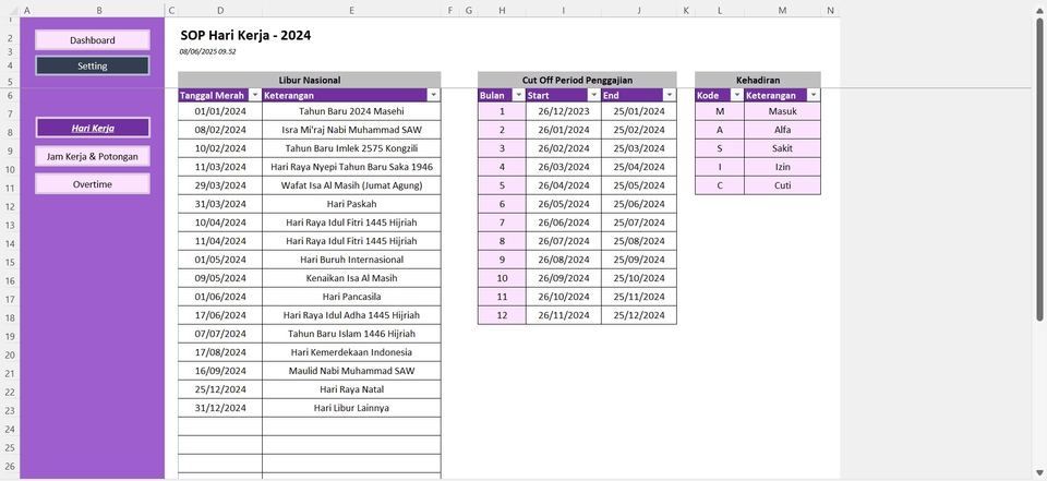 Akuntansi dan Keuangan - APLIKASI GAJIKU - PAYROLL + PPH 21 TER EXCEL - 4