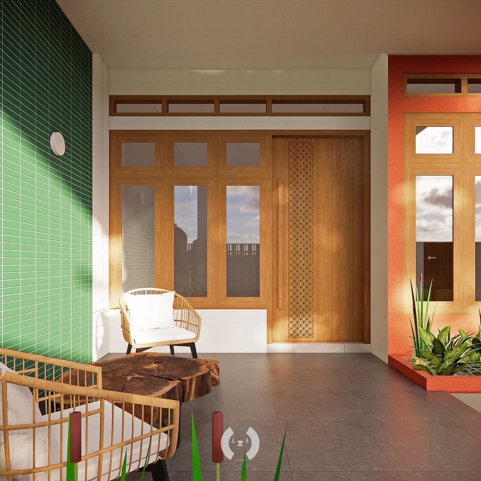 3D & Perspektif - Desain Rumah Pribadi dengan Konsep Sesuai Permintaan - 8