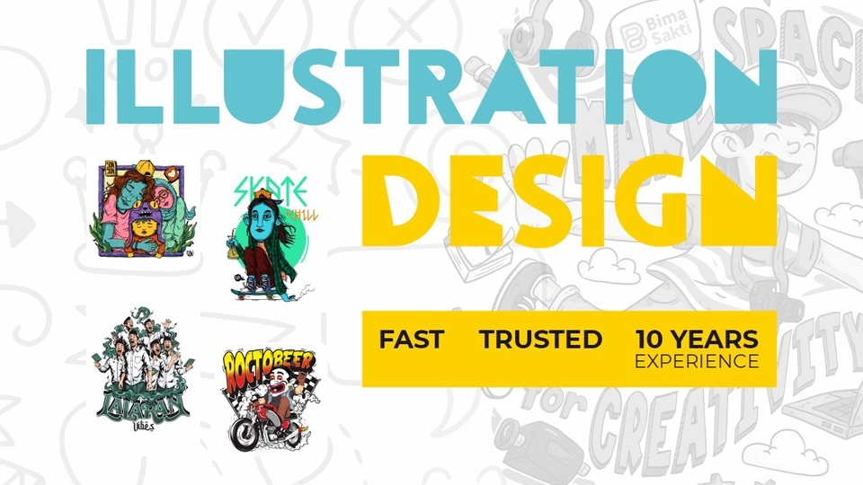 Jasa Gambar Ilustrasi Profesional dan Kreatif - Jasa gambar ilustrasi untuk personal, event dan keperluan desain yang lain