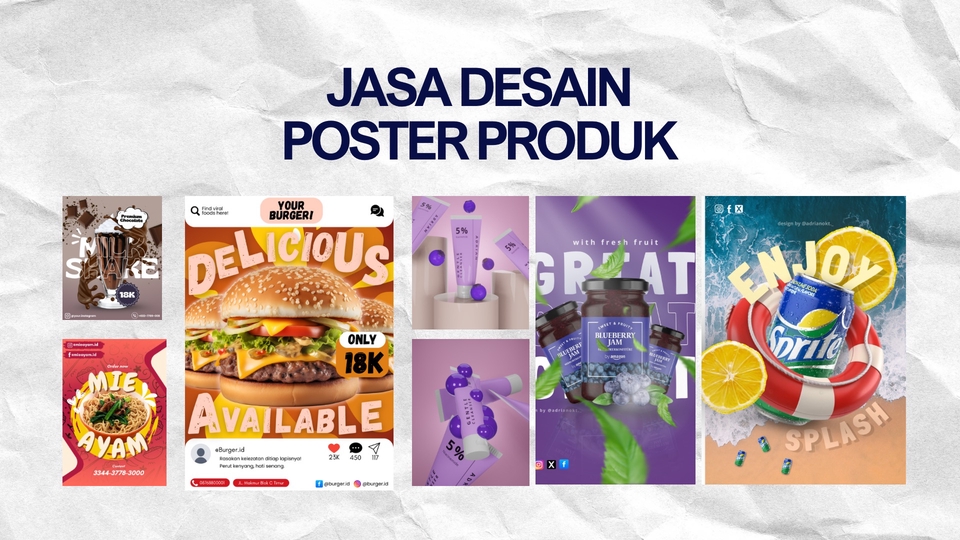Jasa desain poster produk