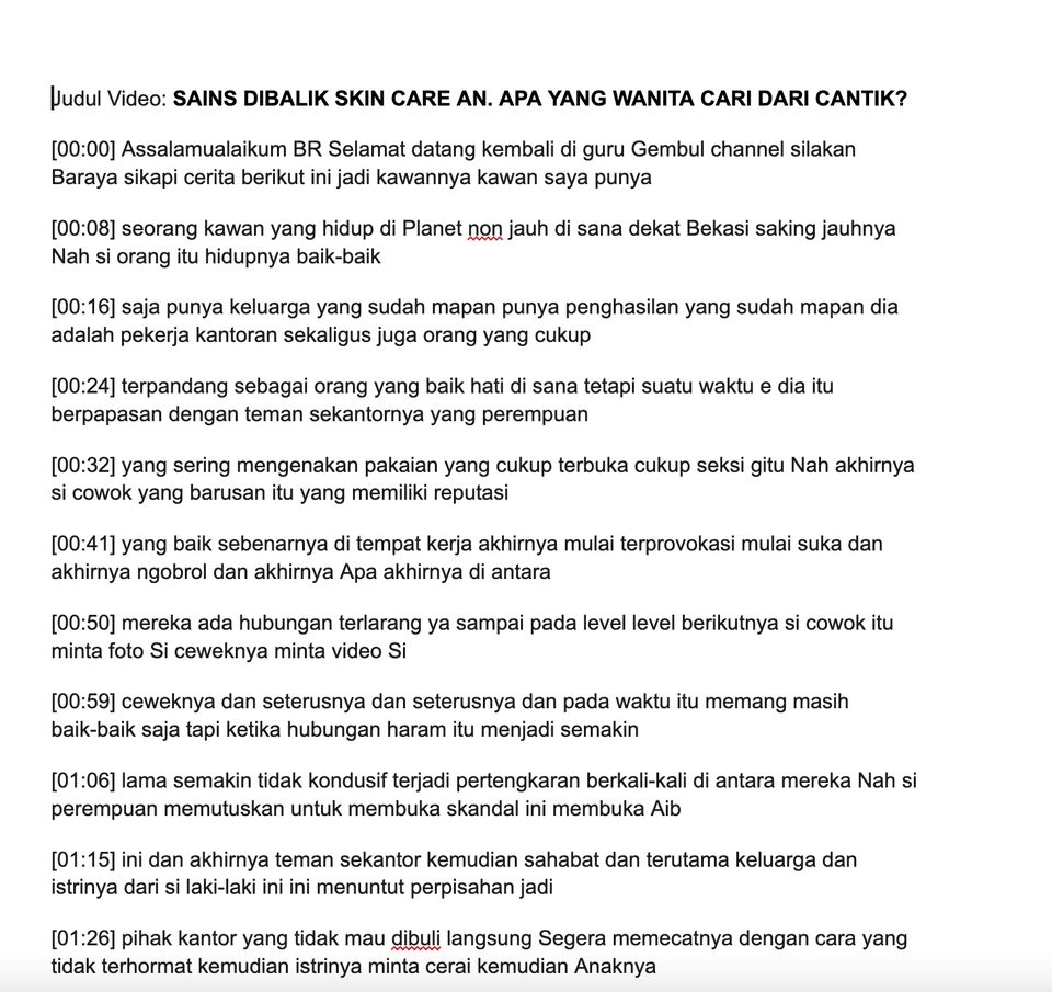 Transkripsi - Jasa Transkrip Wawancara, Video, Audio (Cepat dan Murah) - 4