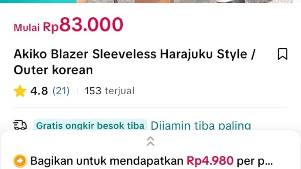 Menjual produk