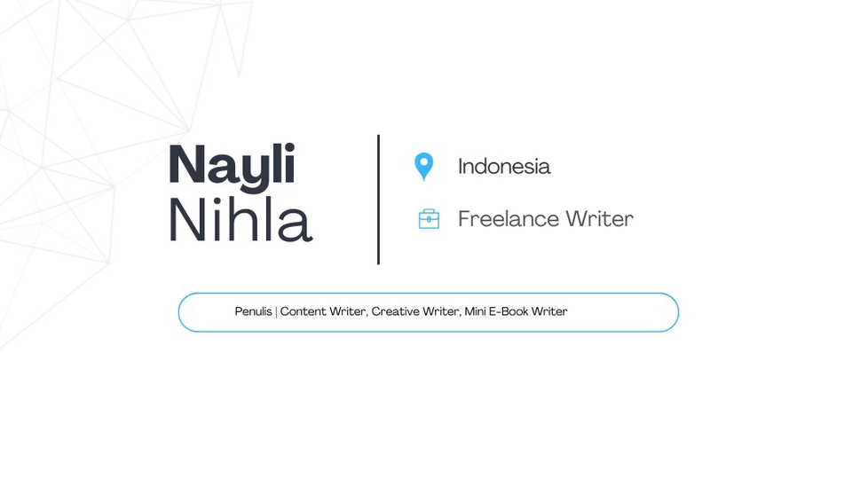 Penulis | Content & Creative Writer