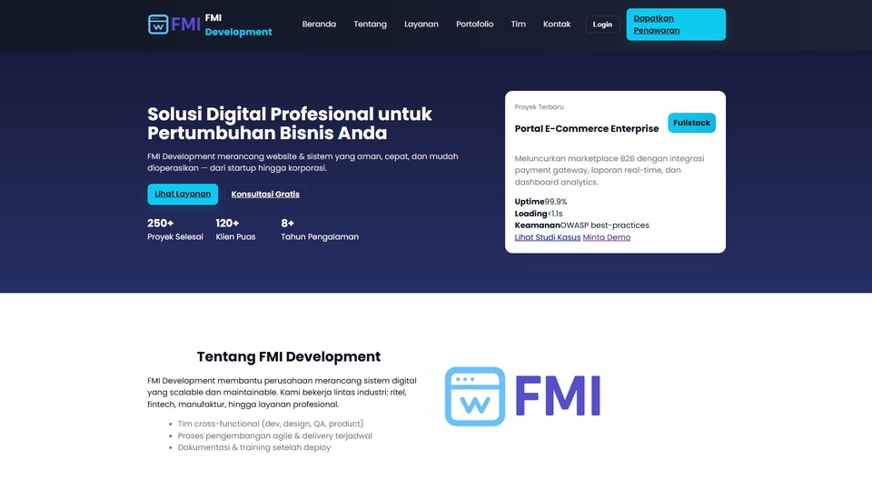 Jasa Pembuatan Website Profesional untuk Bisnis yang Ingin Tampil Lebih Kredibel - Website Development
