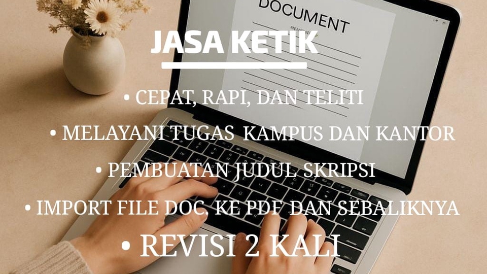 JASA KETIK MURAH, CEPAT, DAN TELITI
