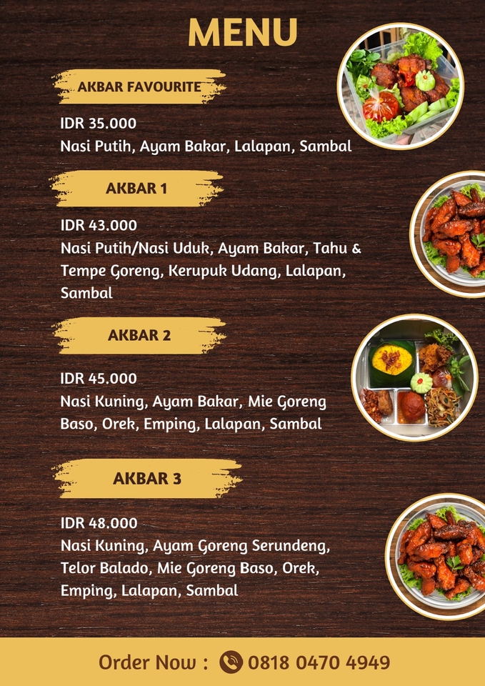 Digital Printing - Desain menu, cover, pricelist - 6