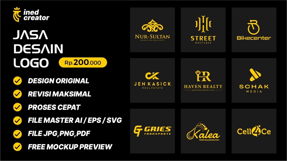 Jasa Desain Logo Cafe, Restoran, Rumah Makan - Jasa Design Logo