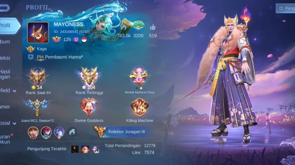 Jasa Joki dan Partner Games Online - JASA JOKI RANK - CLASSIC AKUN MOBILE LEGEND dan EDIT KONTEN VT terbaik