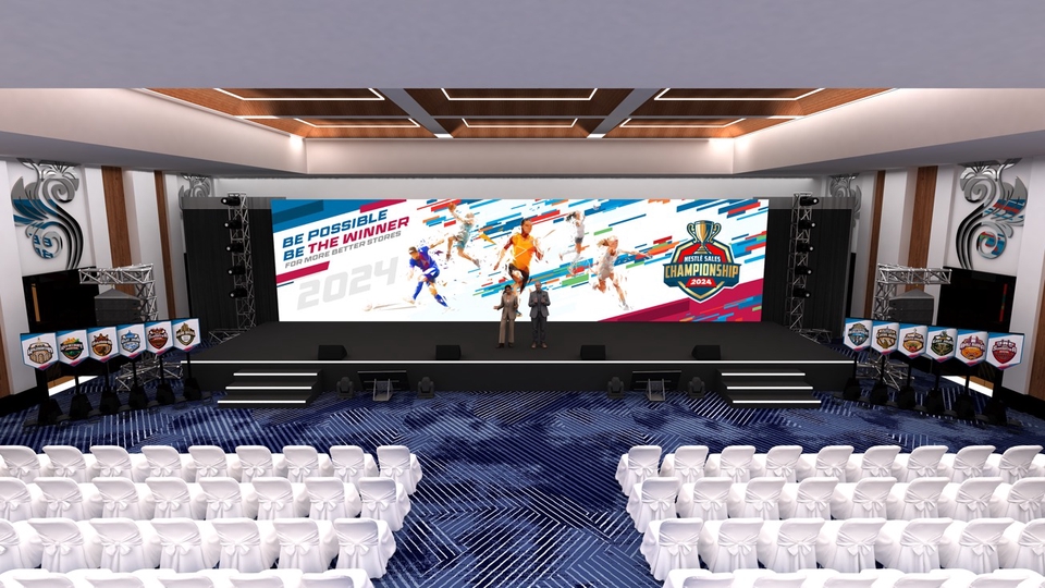 Jasa Desain Interior, Exterior Bangunan dan Render 3D - Jasa perancangan 3D Design Event atau 3D Stage untuk Acara indoor, outdoor