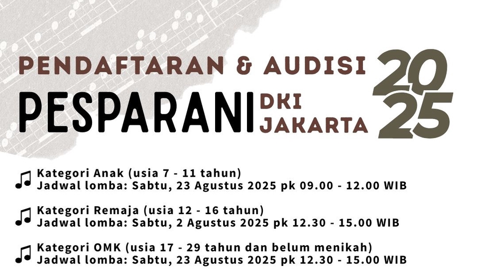 Contoh sampel flyer pendaftaran acara