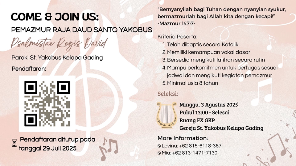 Contoh sampel brosur pendaftaran