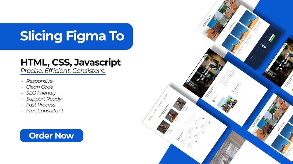 Jasa Web Design / Desain Website Profesional - Profesional Slicing Figma to HTML, CSS dan Javascript