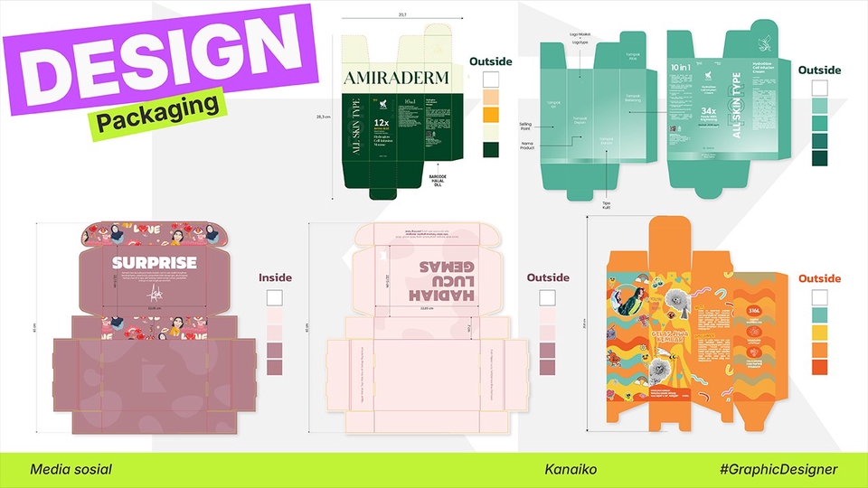 Jasa Desain Kemasan Kotak / Box Untuk Berbagai Produk - ‼️Packaging & Label Desain Custom‼️
