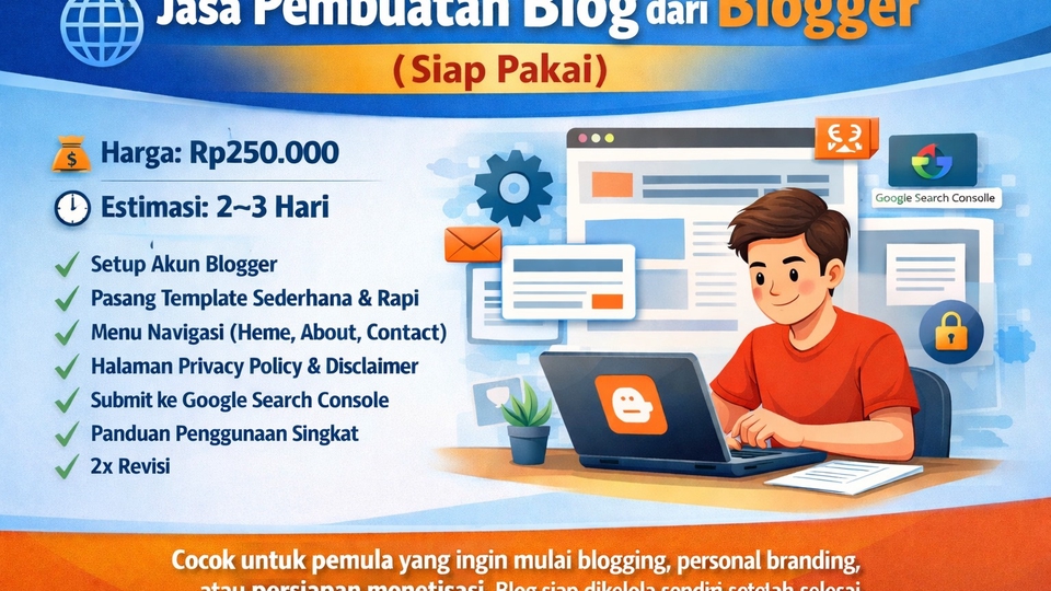 Jasa Pembuatan Blog Blogger Siap Pakai untuk Pemula