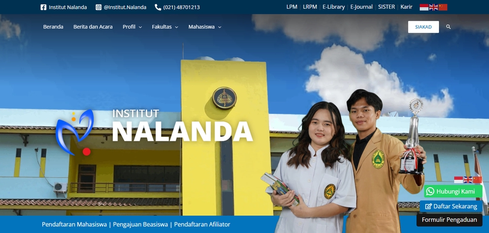 https://nalanda.ac.id
Company Portal
- Whatsapp Button
- Google Maps
- Photo Gallery
- Contact Form