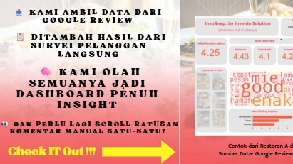 Jasa Scrape Data / Data Scrapping dari Website Marketplace dan Lainnya - Analisis Persepsi Pelanggan Restoran Dengan Data Scrapping