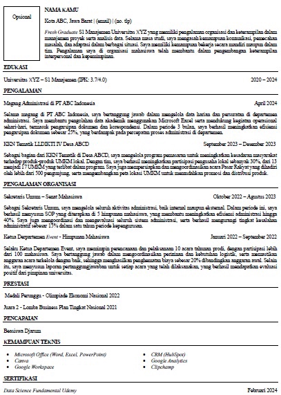 Sumber Daya Manusia - Jasa Persiapan Kerja - 2