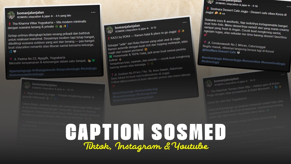 Penulisan Konten - Jasa Bikin Script Conten Socmed & Caption, Berkualitas!! - 3