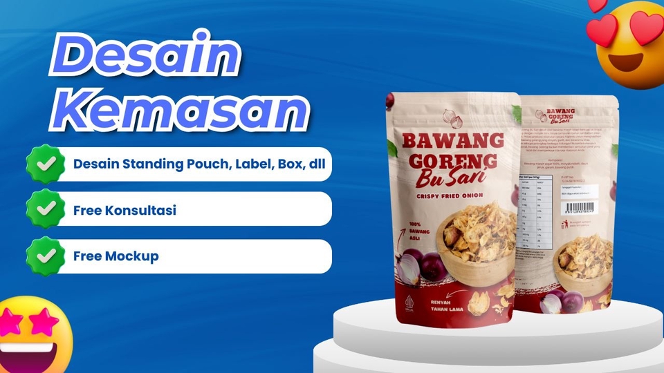 Desain grafis, jasa desain kemasandari desain label, box, standing pouch tingkatkan branding