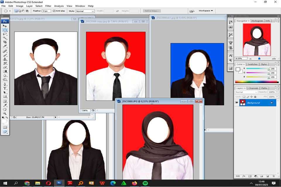 Edit Gambar & Photoshop - JASA EDIT PAS FOTO, GANTI BACKGROUND, - 2