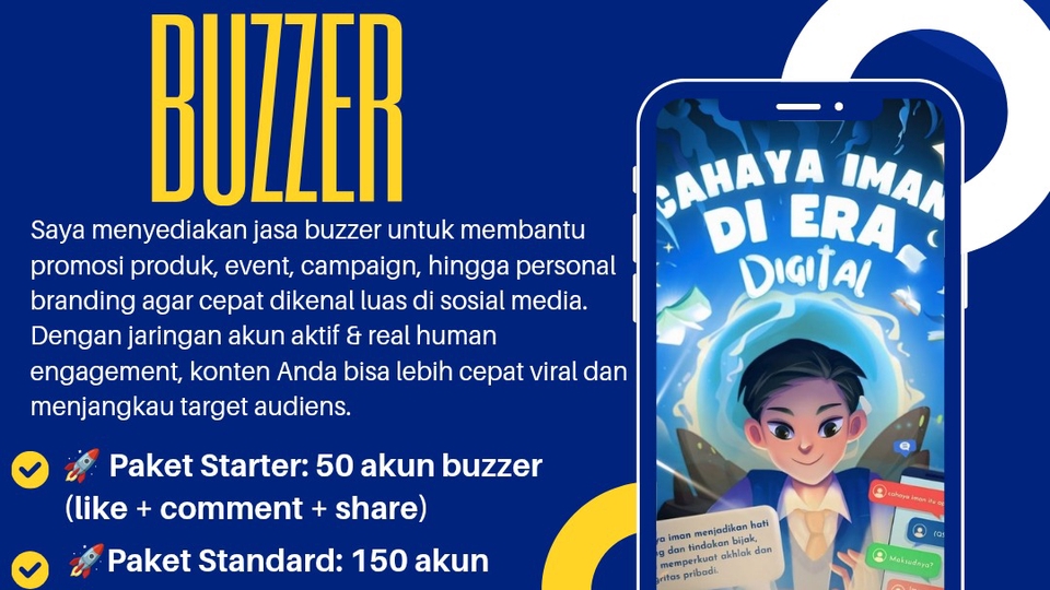 Jasa Buzzer Social Media IG, Facebook, Tiktok, maupun Twitter - Jasa Buzzer, Promosi, & Viral Marketing di Sosial Media