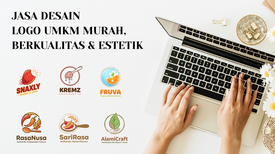 - 1 logo utama
- 1x revisi ringan
- File final: JPG, PNG, dan PDF
- Waktu pengerjaan: 1–2 hari kerja