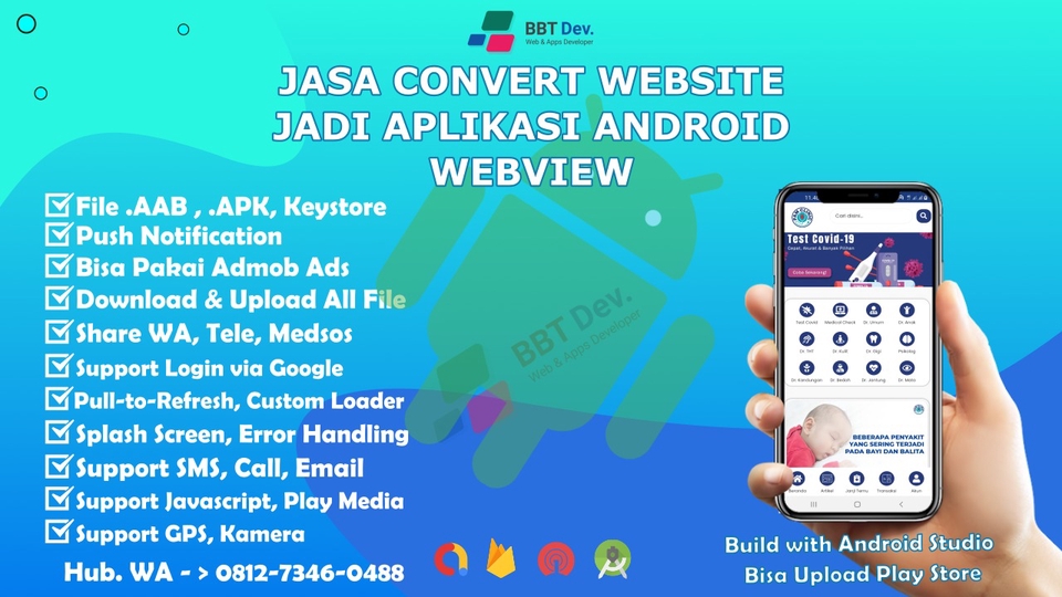 Jasa Pembuatan Aplikasi Mobile Profesional - Jasa Convert Website Jadi Aplikasi Android Webview