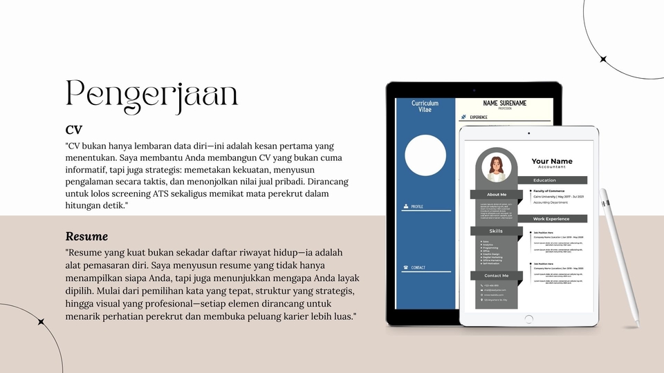Portfolio & Resume - Pembuatan CV dan resume - 5